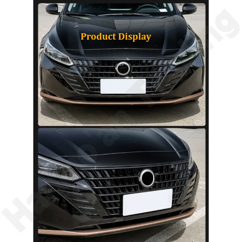 

Для Nissan Altima 2024 2025, конфигурация черного золота/защита кута передней части/наклейка на передний бампер/модифицированные аксессуары