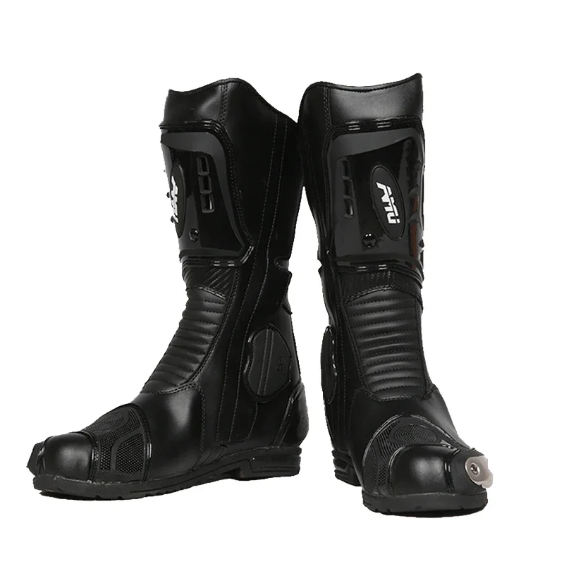 AMU Motorcycle Waterproof Boots Men Racing Motocross  Long  Motocross  Sports Touring Botas Shoes Para Motciclista Hombre