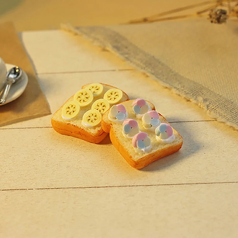1 pz 1/12 casa delle bambole in miniatura frutta toast mini frutta pane modello alimentare giocattolo per casa di bambola accessori decorazione ob11 bjd