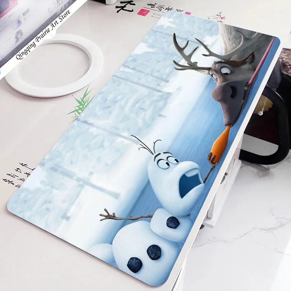 1pc-Disney Olaf Snowman Frozen Floor Mat Mouse Mat Desk Mat With Pad Gaming Accessories Prime Gaming XXL