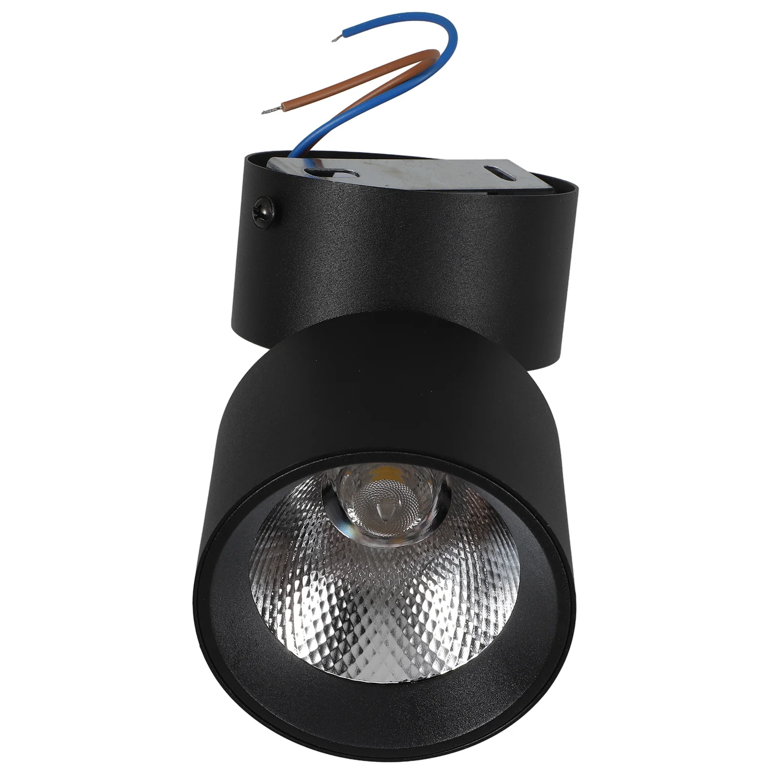 

Adjustable Angle LED Downlight Black Entryway Fixture Foldable No Drilling Surface Mount 180 265V Background Walls Ceilings