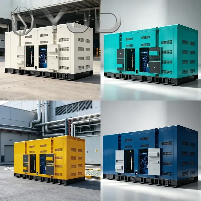 YJD Weatherproof Outdoor Silent Diesel Engine Generator Auto Start High Power 200kW Water Cooled 220V 3 Phase Genset