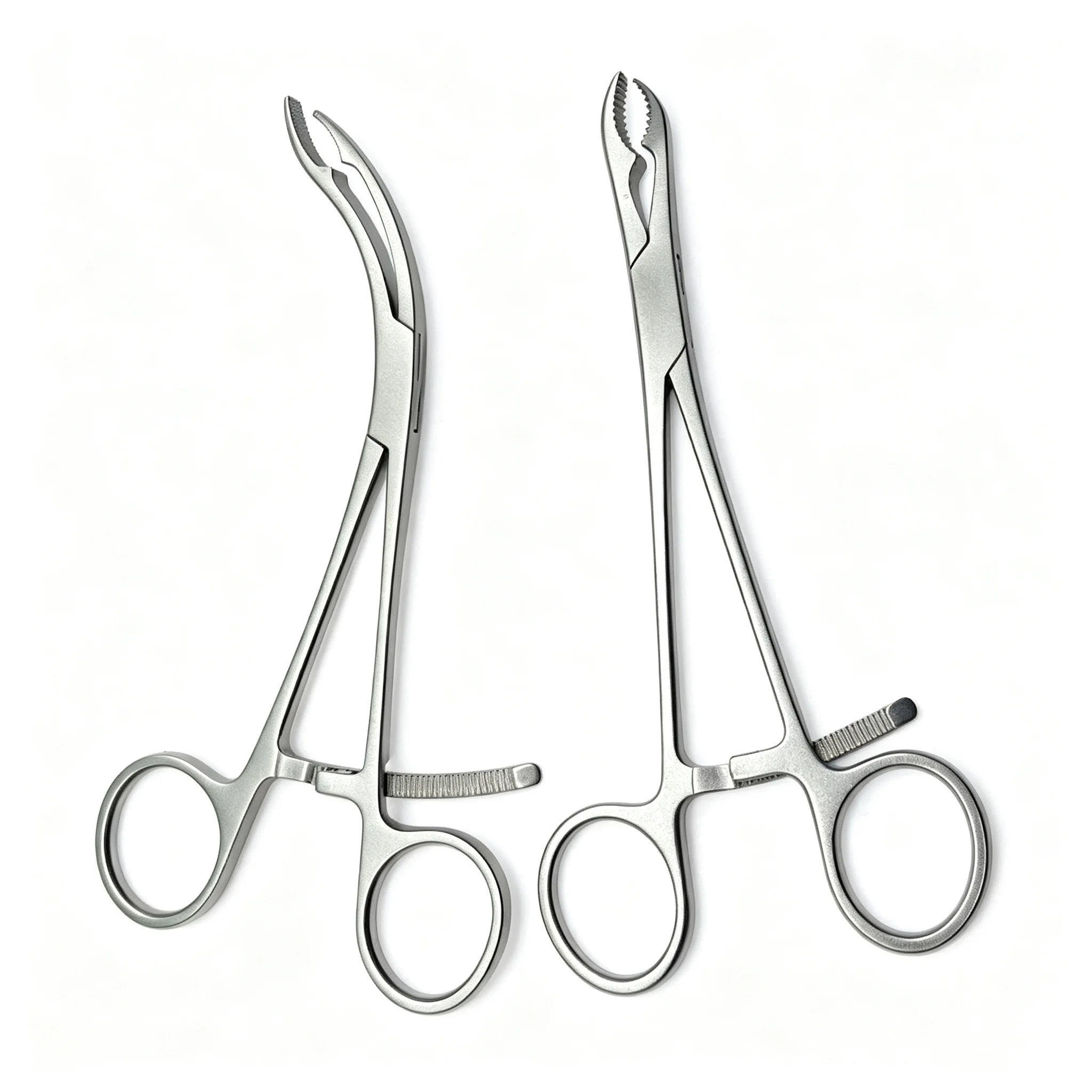 Orthopedic Bone Holding Reduction Forceps Ankle Clamp Stainless Steel Instrument Straight Curved Bone Fixation Tool
