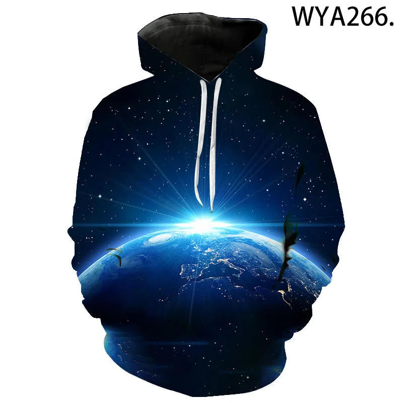 

New Casual Hoodie, Space Planet 3d Diy Printed Super Cool Pattern Men's And Women's Pullovers, Street Fashion Children's Tops