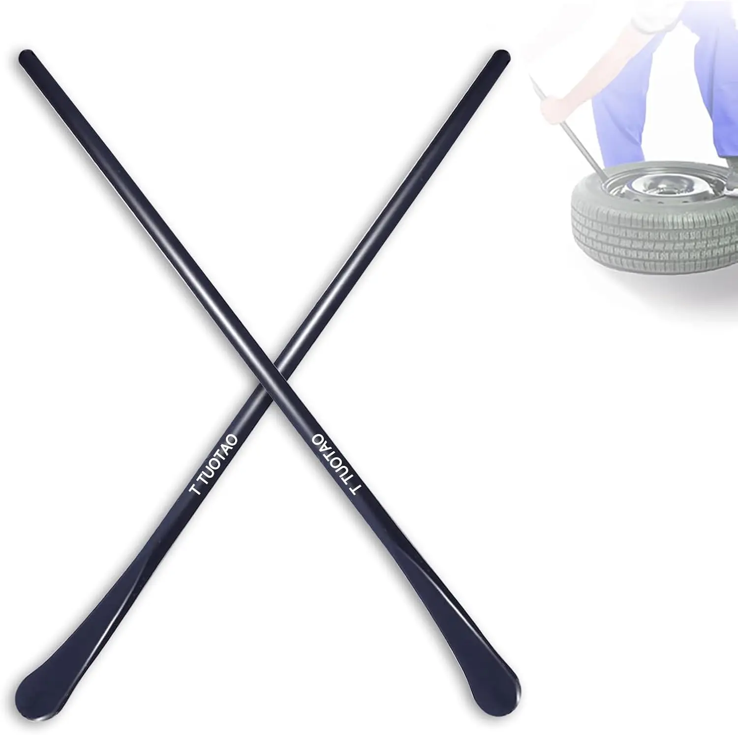 

2 шт. 33220 для крепления и демонтажа шин, набор утюгов для шин 30 x 4/5 дюймов для легковых автомобилей, грузовиков, тракторов, автобусов