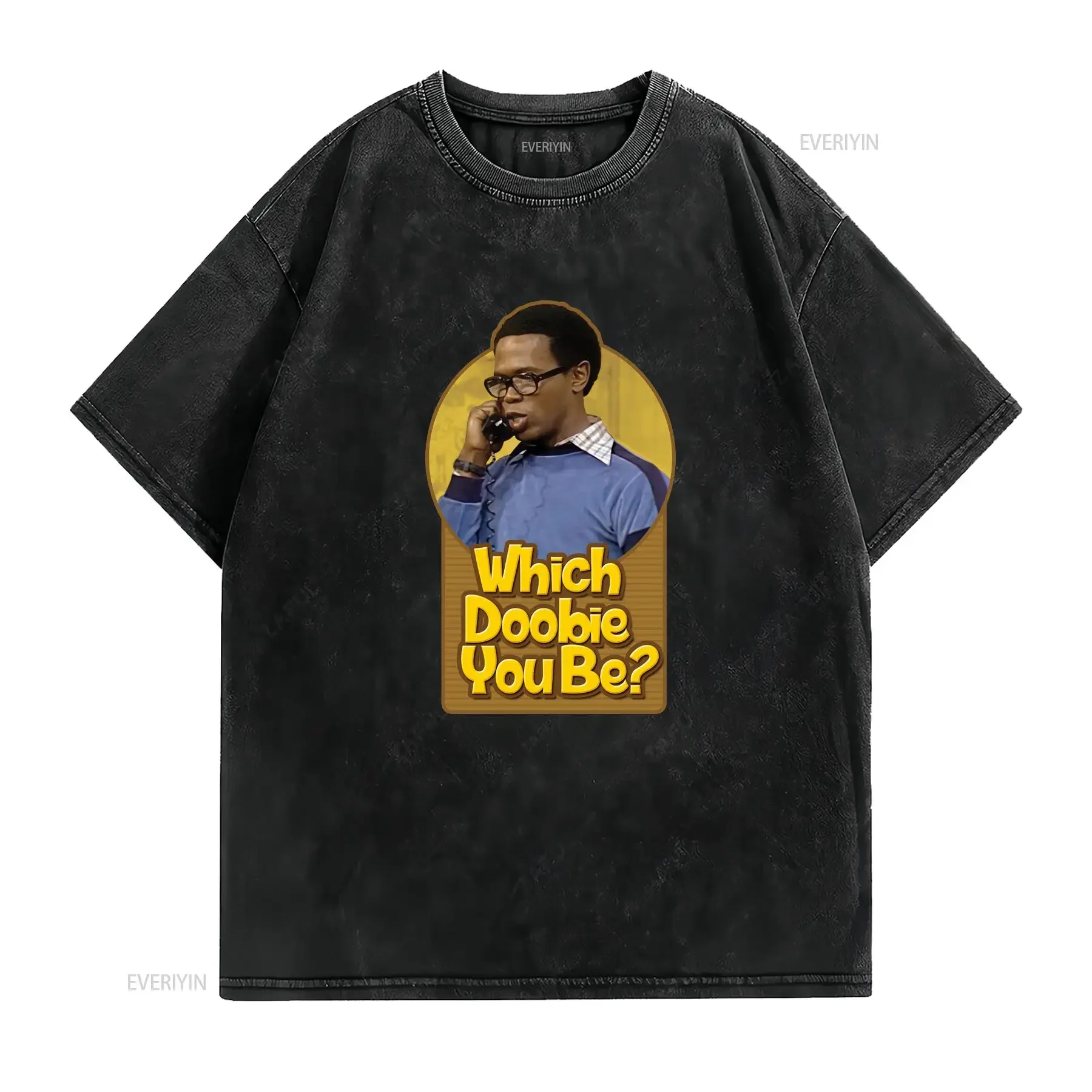 Which Doobie You Be T Shirt What's Happening TV Show Humor 1970s Retro 100 Preshrunk Cotton vintage Washed graphic Stylish