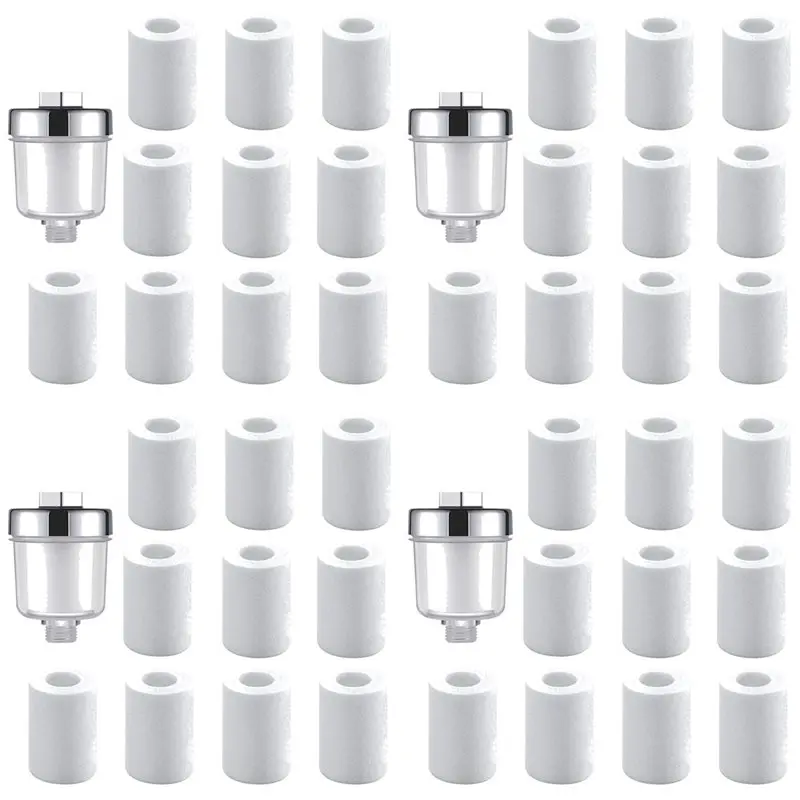 AT02-4X Water Outlet Purifier Kits Universal Faucet Filter Kitchen Bathroom Shower Household Filter PP Cotton