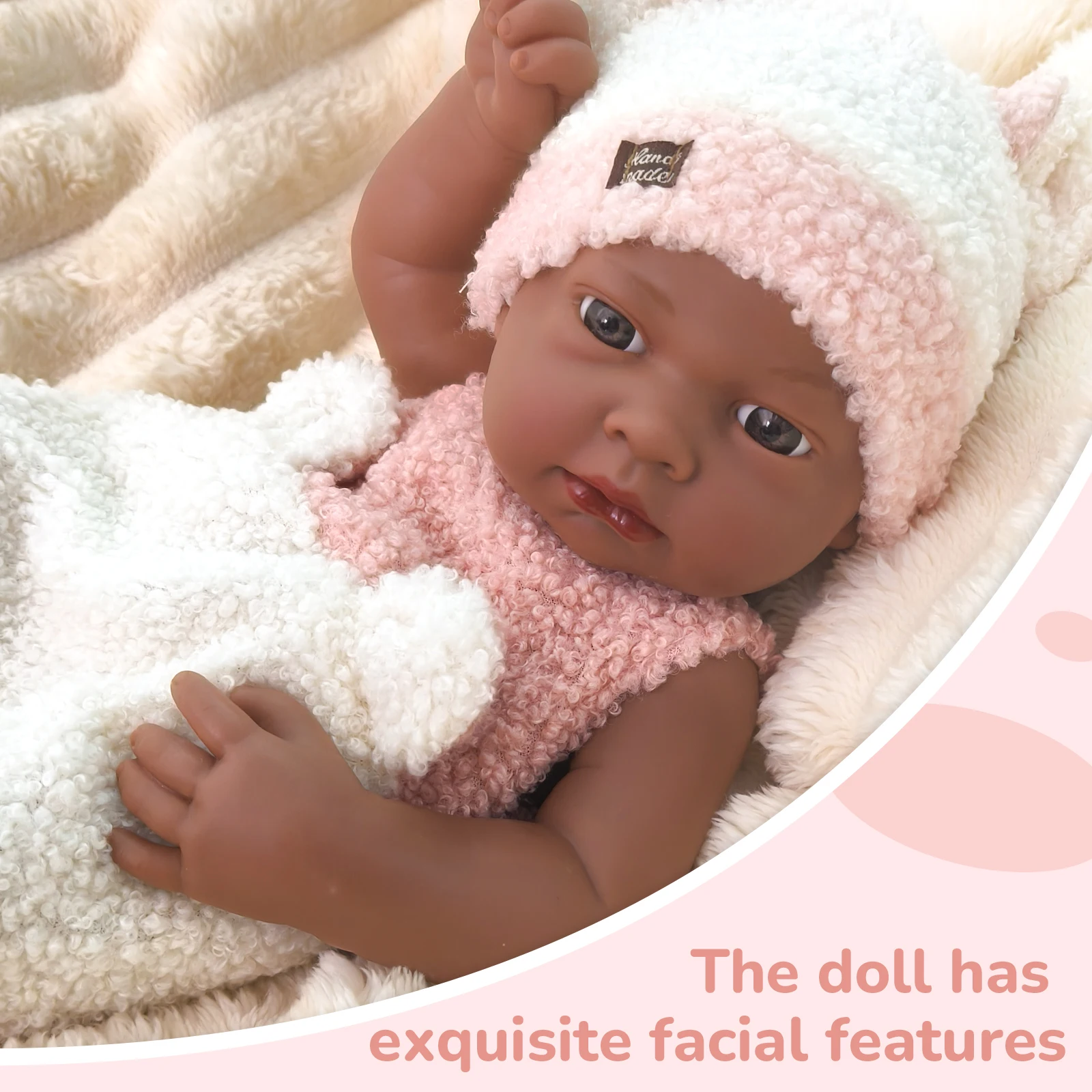 

15inch Reborn Doll with Clothes Lifelike Vinyl Dress-up Doll Toy Realistic Newborns Dolls for Babies Girls Boys Christmas Gifts
