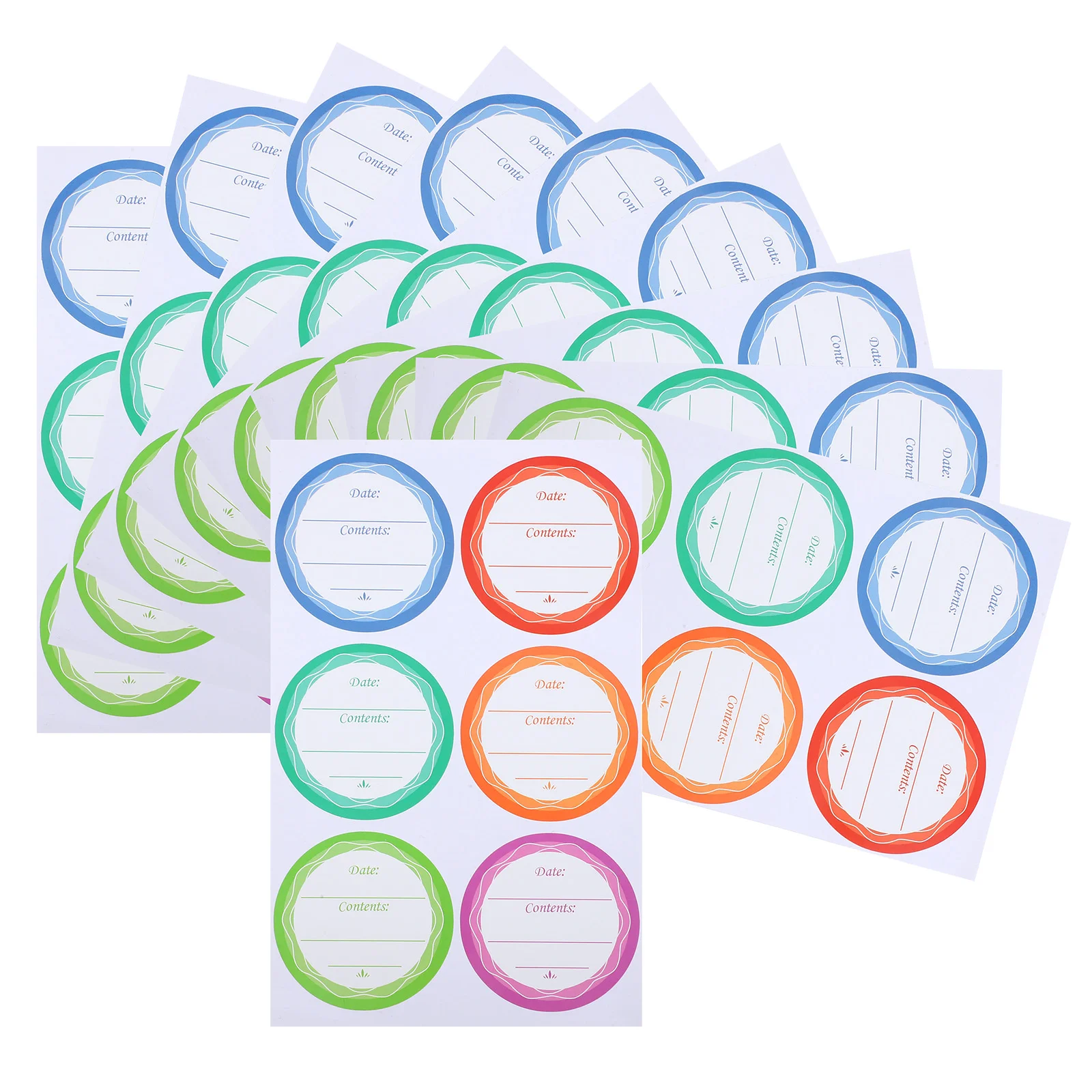 10 Sheets Glass Bottle Sticker Waterproof Labels Canning Jar for Pvc Self-adhesive Stickers