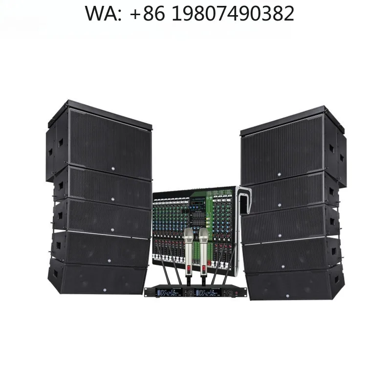 Dual 10 Inch Active Pro Line Array Speaker Professional Stage Performance Audio Device