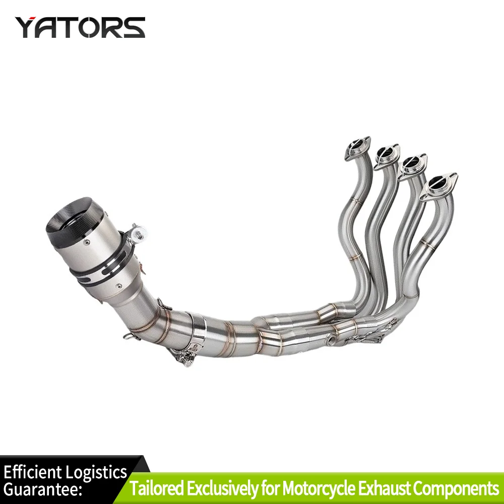 

For Kawasaki Ninja ZX6R ZX636 2024 Exhaust Systems Header Mid Link Pipe Slip-On Exhausts Pipes