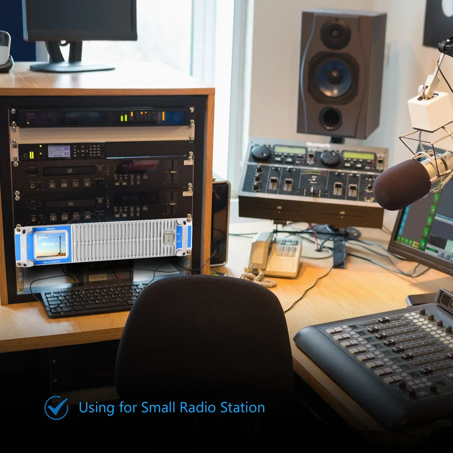 Peralatan Stasiun Radio FM FMUSER 350Watt Studio Lengkap