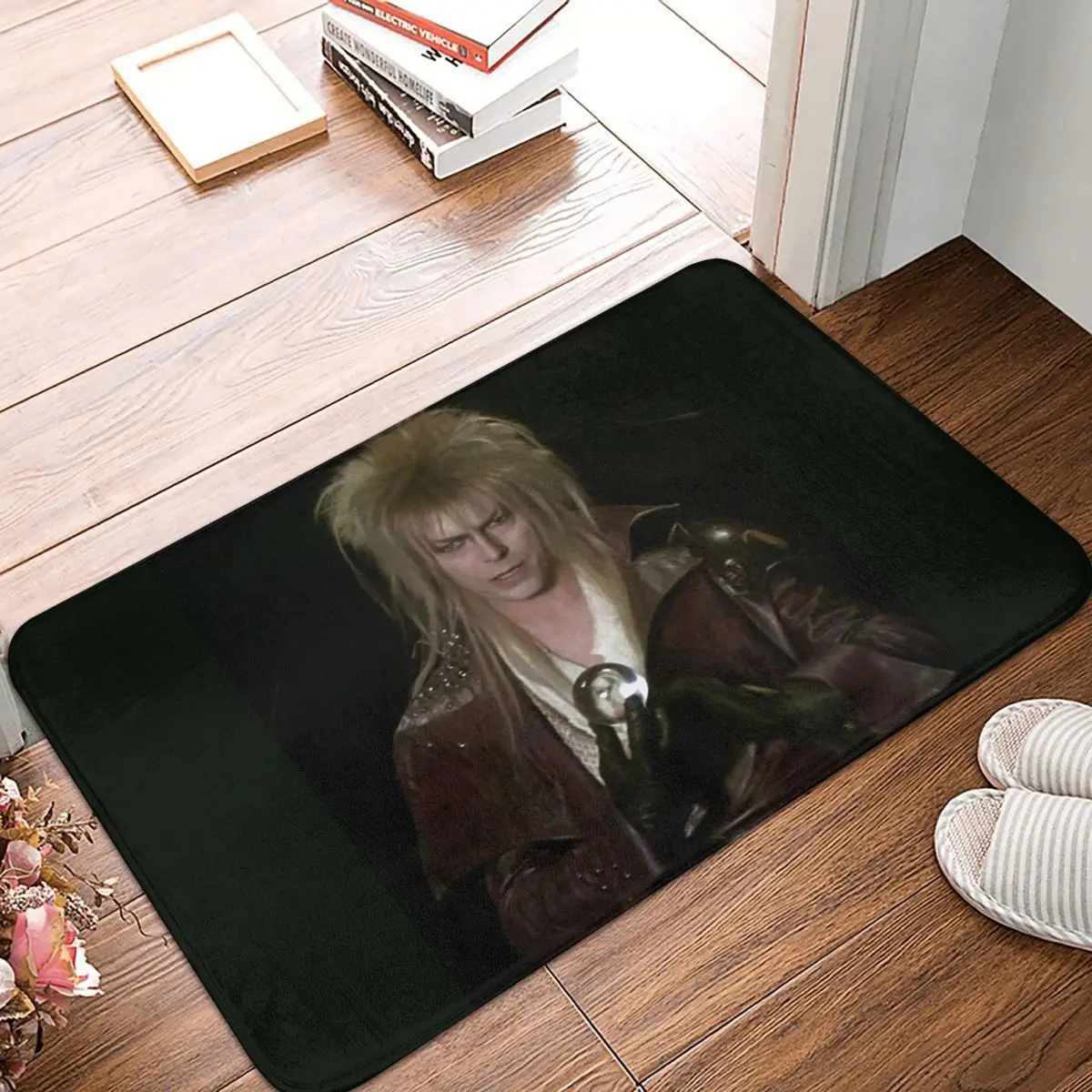 Jareth The King Of Goblins Falling In The Labyrinth Doormat Kitchen Entrance Home Floor Mat Non-slip Carpet Rug for Room Footpad