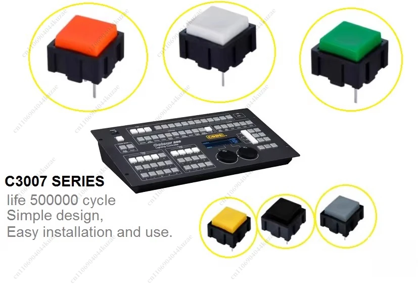 12x12mm PCB Push Button Switch, Suitable for Lighting Console, C3007 PB13