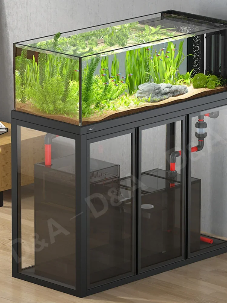 Modern Industrial Style Ecological Stream Tank Fish Tank Living Room Landscaping Office Fish Farming 1