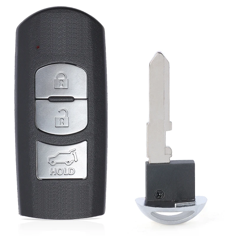 KEYECU 3 pulsanti 433,92 MHz ID49 Chip per Mazda CX-5 CX-9 2017 2018 Auto Smart Remote Key Fob Modello sostitutivo: SKE13E-02