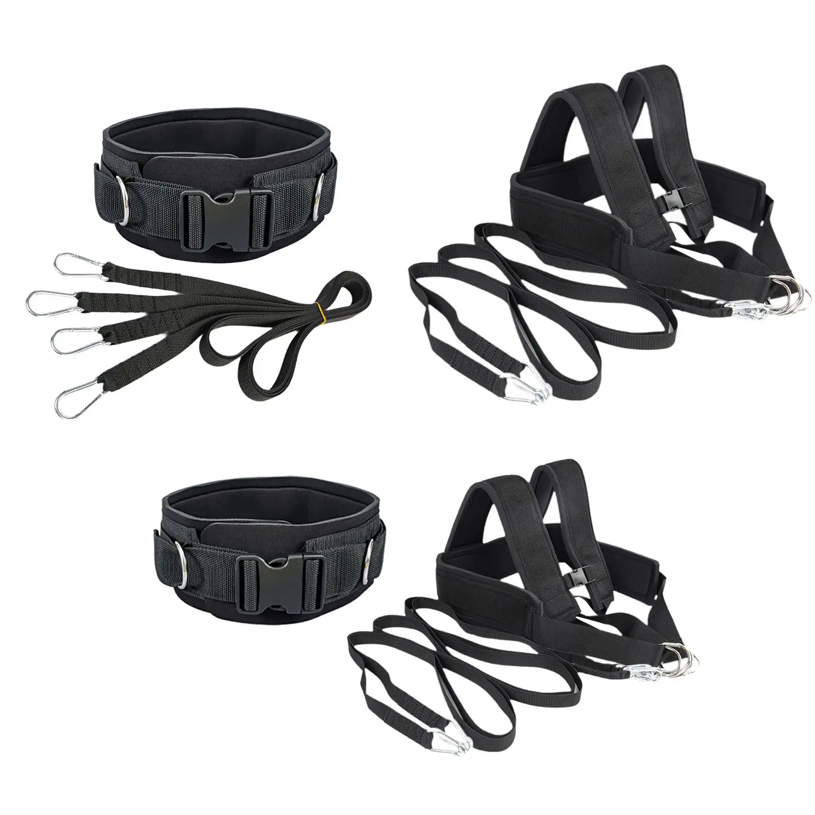 

Sled Pull Straps Athletes Multifunctional Adult Sled Trainer Pull Leash Sled