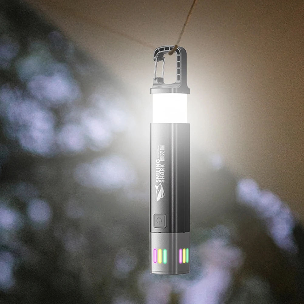 Outdoor Flashlight Portable Strong Light Variable Focus with Floodlight Side Lights Long Range Rechargeable Torch Lighting Lamp