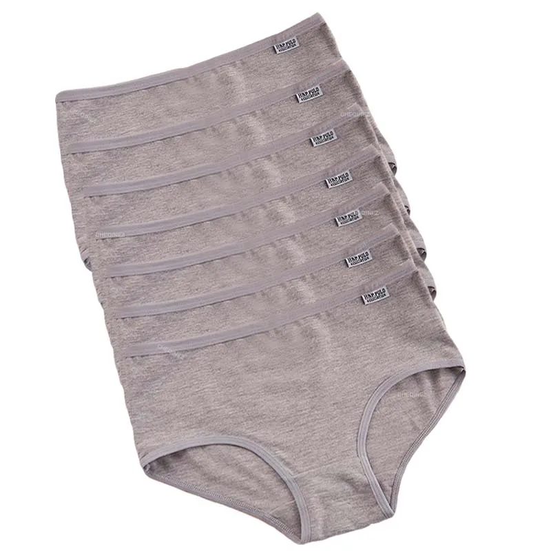 7 stks/partij Plus Size Ondergoed vrouwen Slipje Katoen Meisje Korte Sexy Lingerie Shorts Underpant Effen Panty Vrouwelijke Intieme M-4XL
