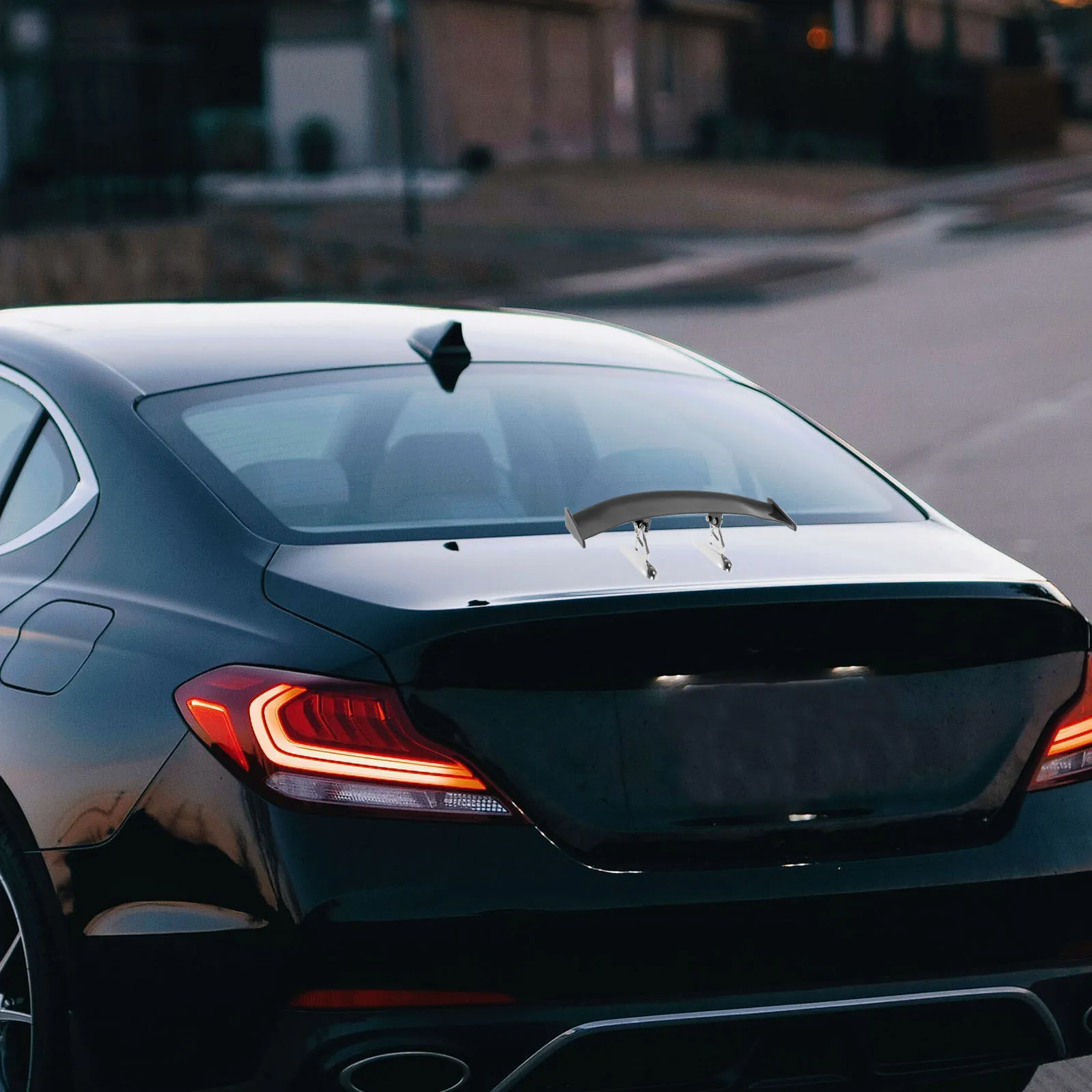 

Car Tail Wing Universal ABS Rear Tail Spoiler Durable Auto Rear Spoiler Kit Improves Stability Spoilers for Car