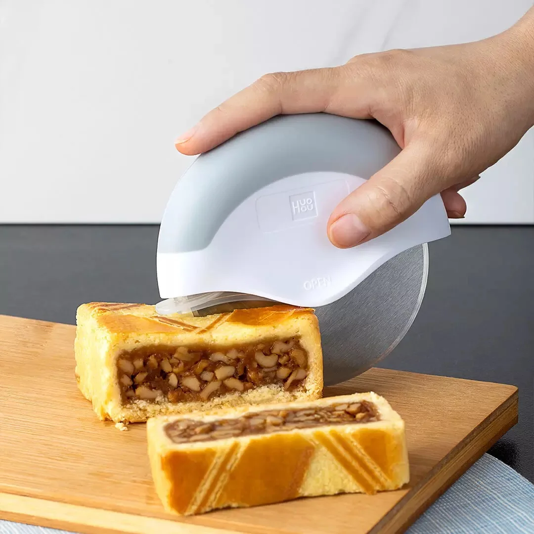 Youpin Mi Pizza Cutter Stainless Steel Cake Knife Pizza Wheels Knife Removable Kitchen Baking Tools For Pies Waffles