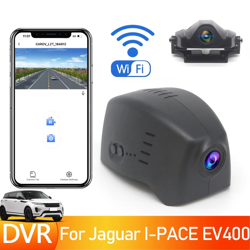 

Easy to install Car DVR WiFi Video Recorder Dash Cam Camera High Quality UHD Night Vision For Jaguar I-PACE EV400 HSE 2019 2020