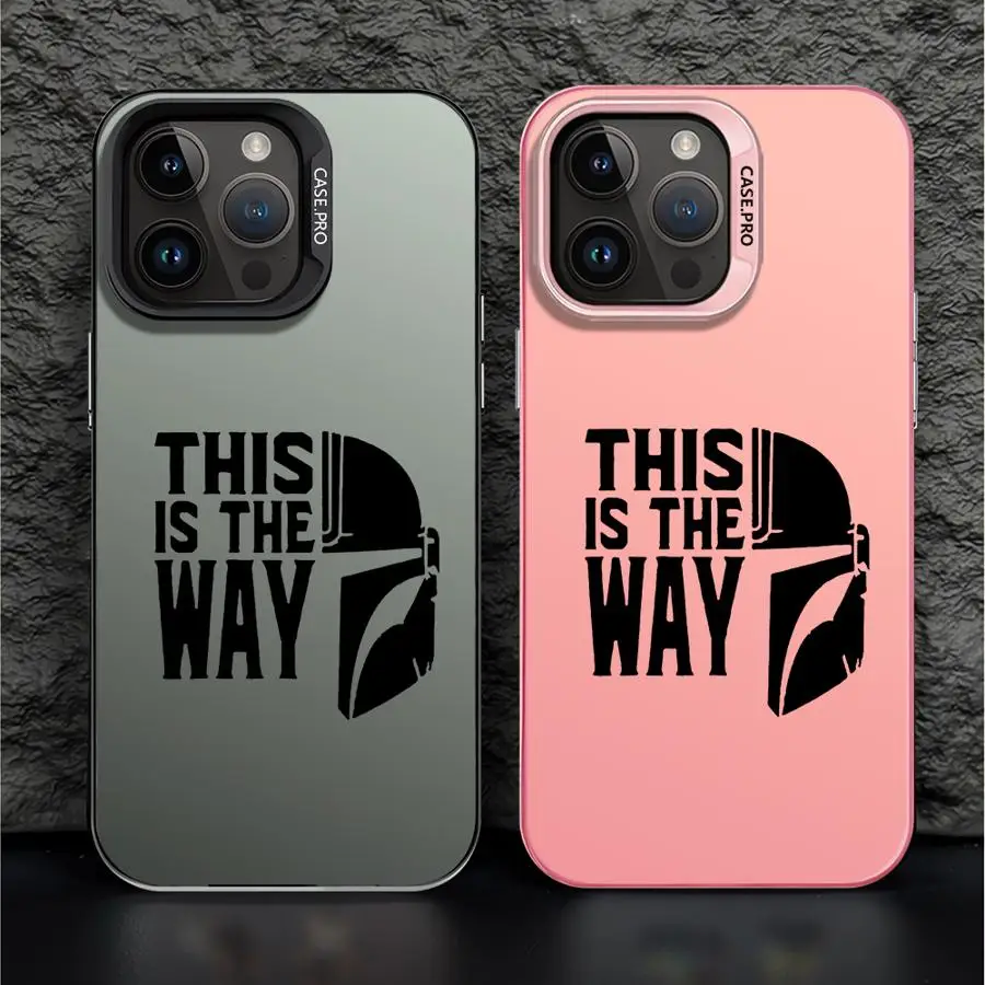 Star Mandalorians W-Wars Handyhülle für iPhone 17 16e 16 15 14 13 12 11 mini Pro Max X XR XSMAX 8 7 Air Plus Sturzsichere Matte Hülle