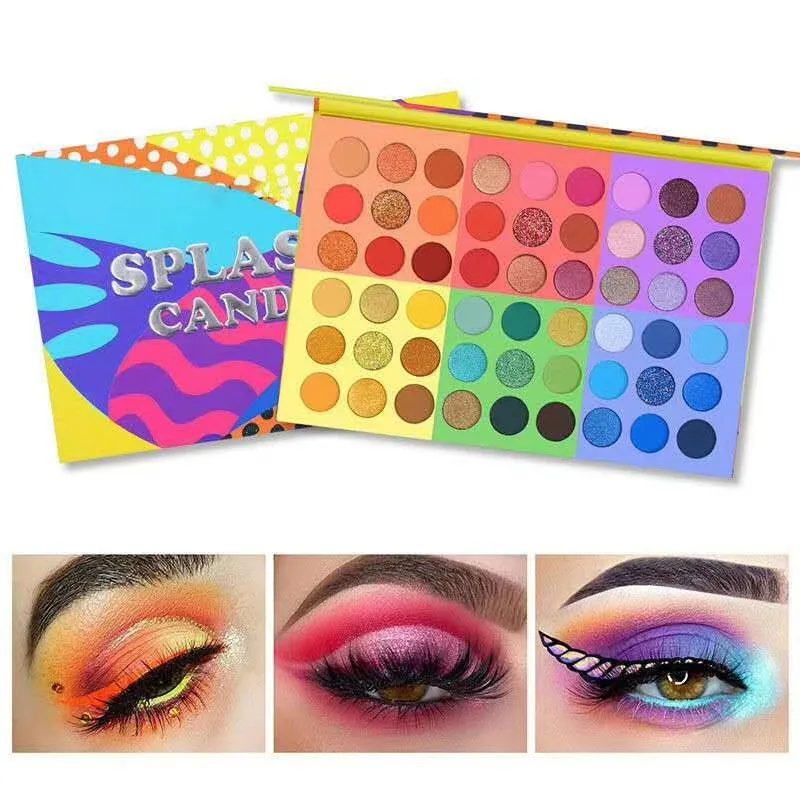 52 Color Rainbow Kawaii Eyeshadow Palette Professional Makeup Matte Metallic Shimmer Eye Shadow Palettes   High Pigment