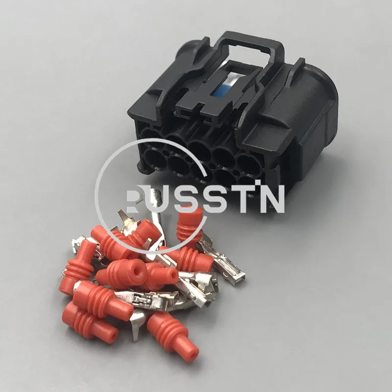 1 Set 10 Pin Auto Headlights Electric Wire Male and Female Docking Connector AC Assembly 6189-7601 6189-7602 For Roewe Chevrolet