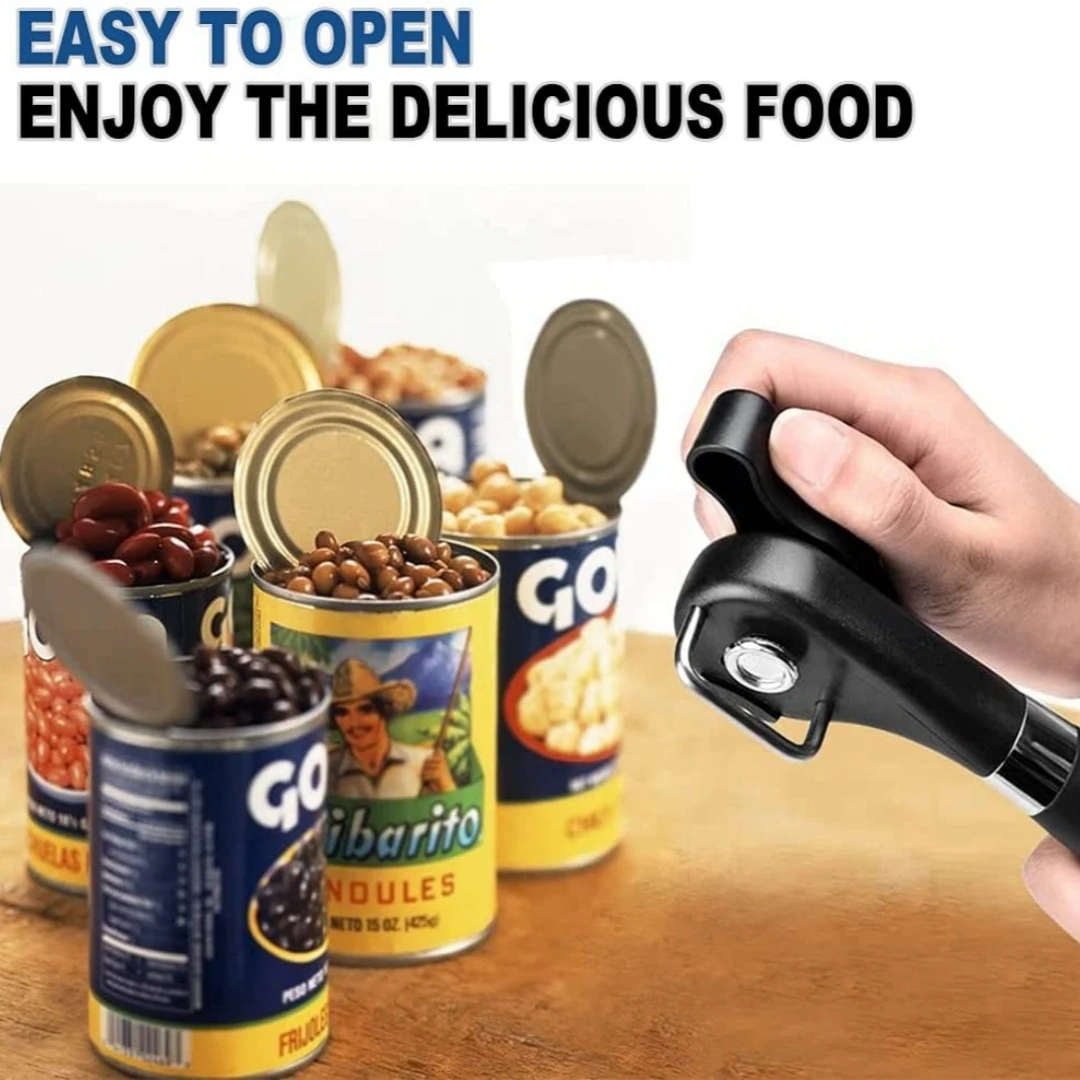 

Safe Cut Can Opener Smooth Edge Can Opener handheld Food Grade Stainless Steel Cutting Can Opener for Kitchen & Restaurant