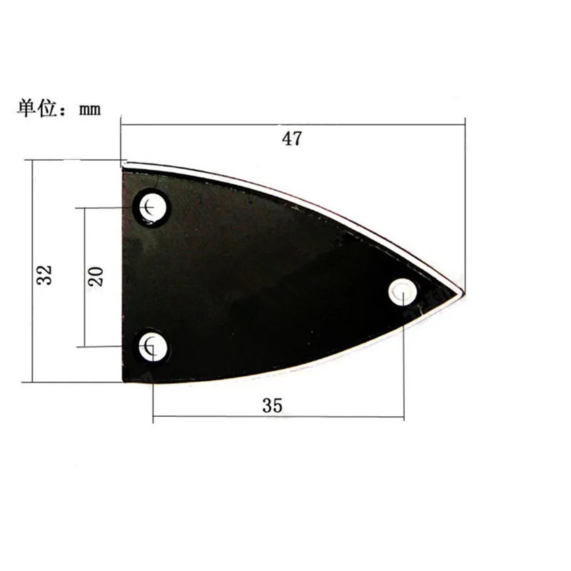 2Pcs/Lot Guitar Accessories Black Plastic Truss Rod Cover For Acoustic Electric Bass Guitar Parts