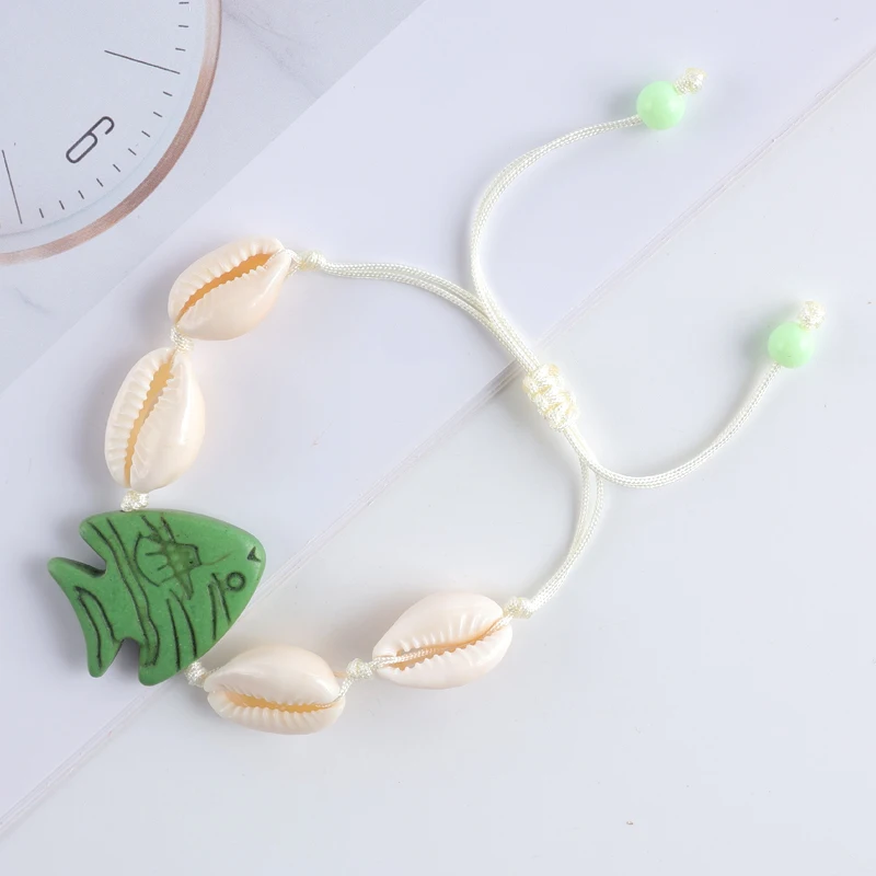 

2025 New Natural Fresh Bighead Fish Shell Fashionable All-match Shell Bead Women's Bracelet Suitable for Birthday Party Gifts