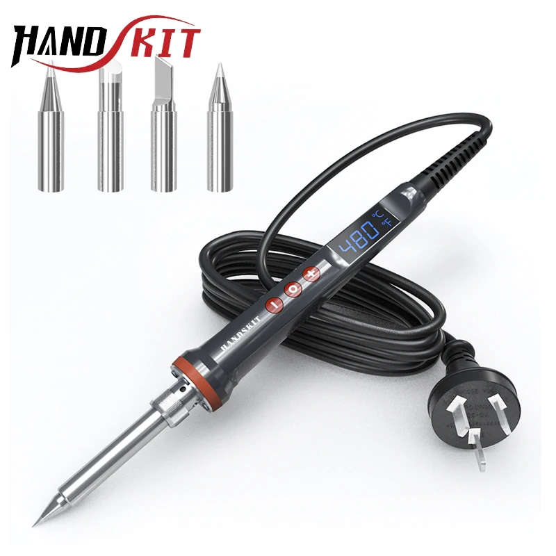 200W Electric Soldering Iron Digital Display Adjustable Temp Auto Sleep Solder Iron Protable Home Tin Repair Welding Tools