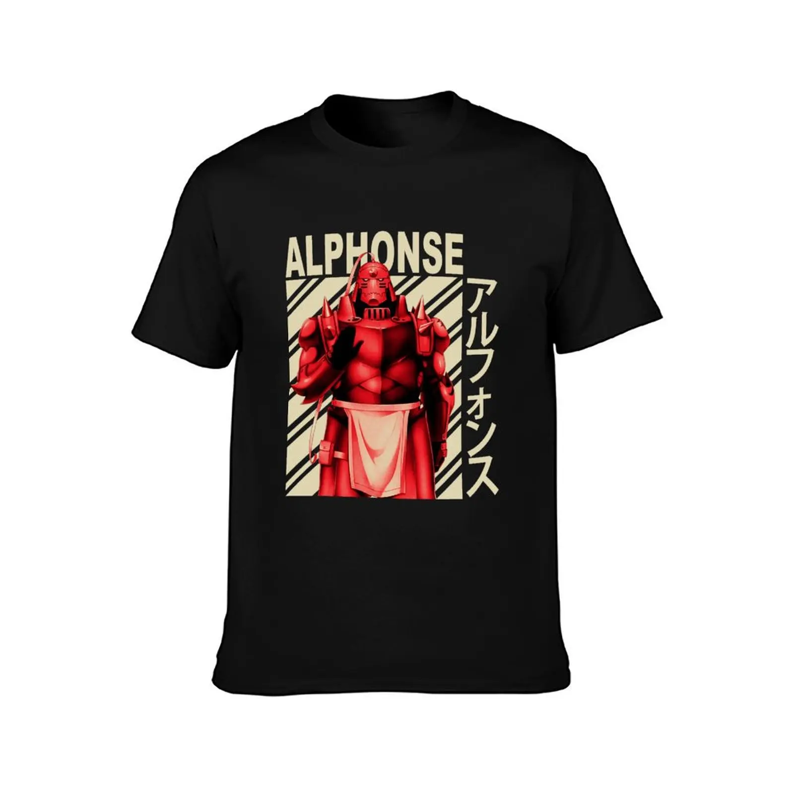 Alphonse Elric - Vintage Art T-Shirt Big Size Simple T-Shirt