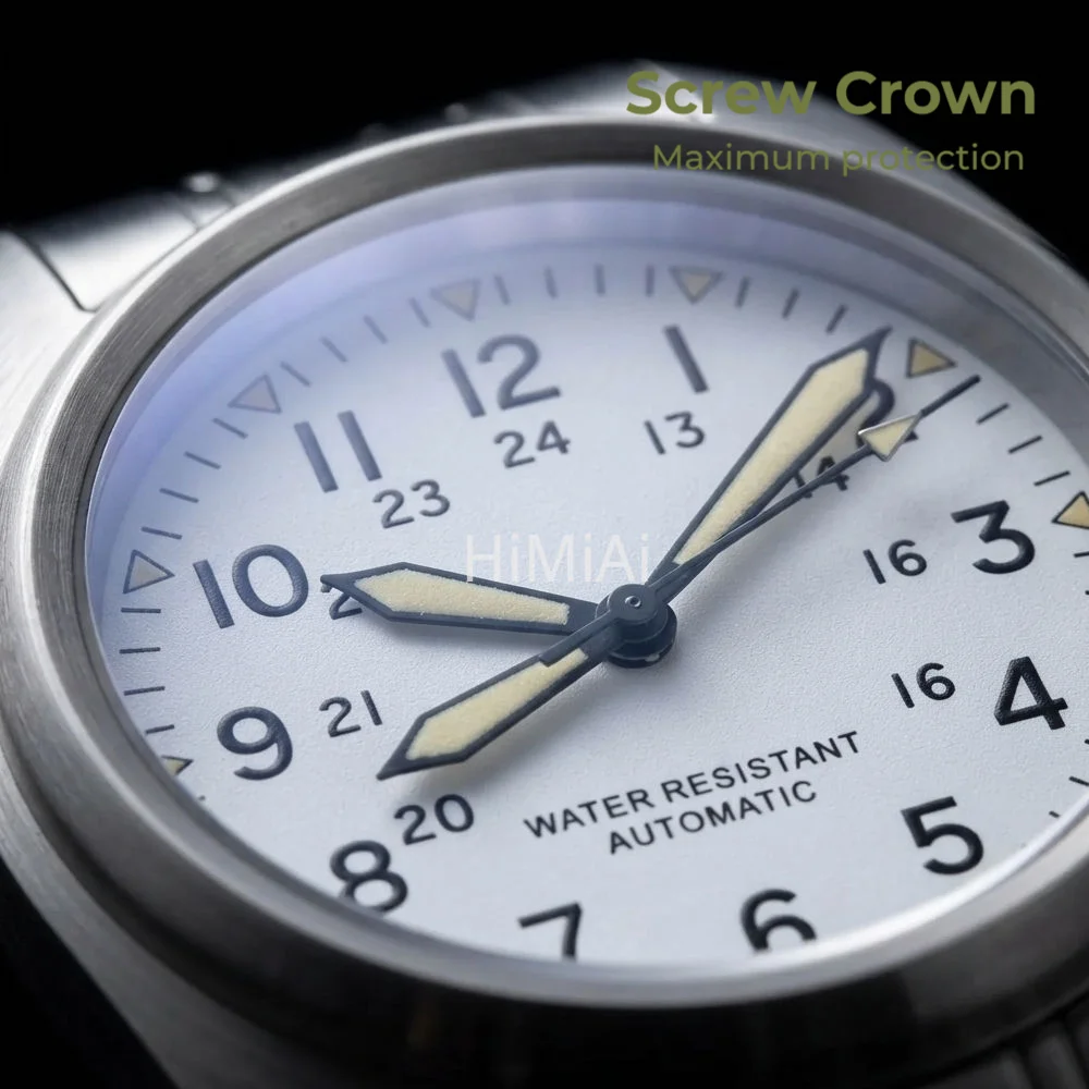 2027Stainless Steel Quartz Watch Japan Movement Sapphire Mirror 100M Waterproof Luminous Mens Outdoor Sports