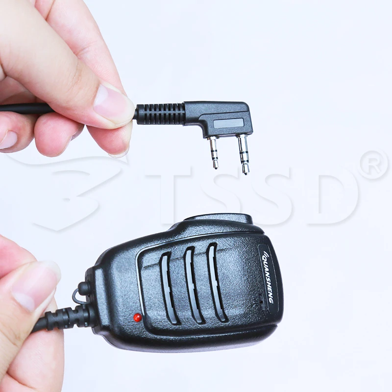 Original Quansheng TK11 QS-3 Mic Handheld PTT Microphone Walkie Talkie Accessories for TK11(5) TK11(8) K5 K6 UV5R Plus Ham Radio