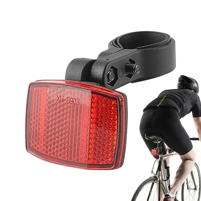 Light Back Reflective Boards Safety Waterproof Bike Rear Warning Reflector High Reflective Night Riding Parts Easy Installation