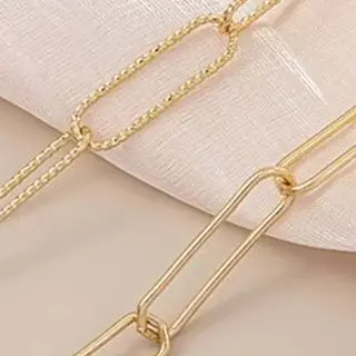 

14K Gold-plated Hand-welded Slender O-chain Light Luxury Simple Style Loose Chain DIY Jewelry Bracelet Necklace