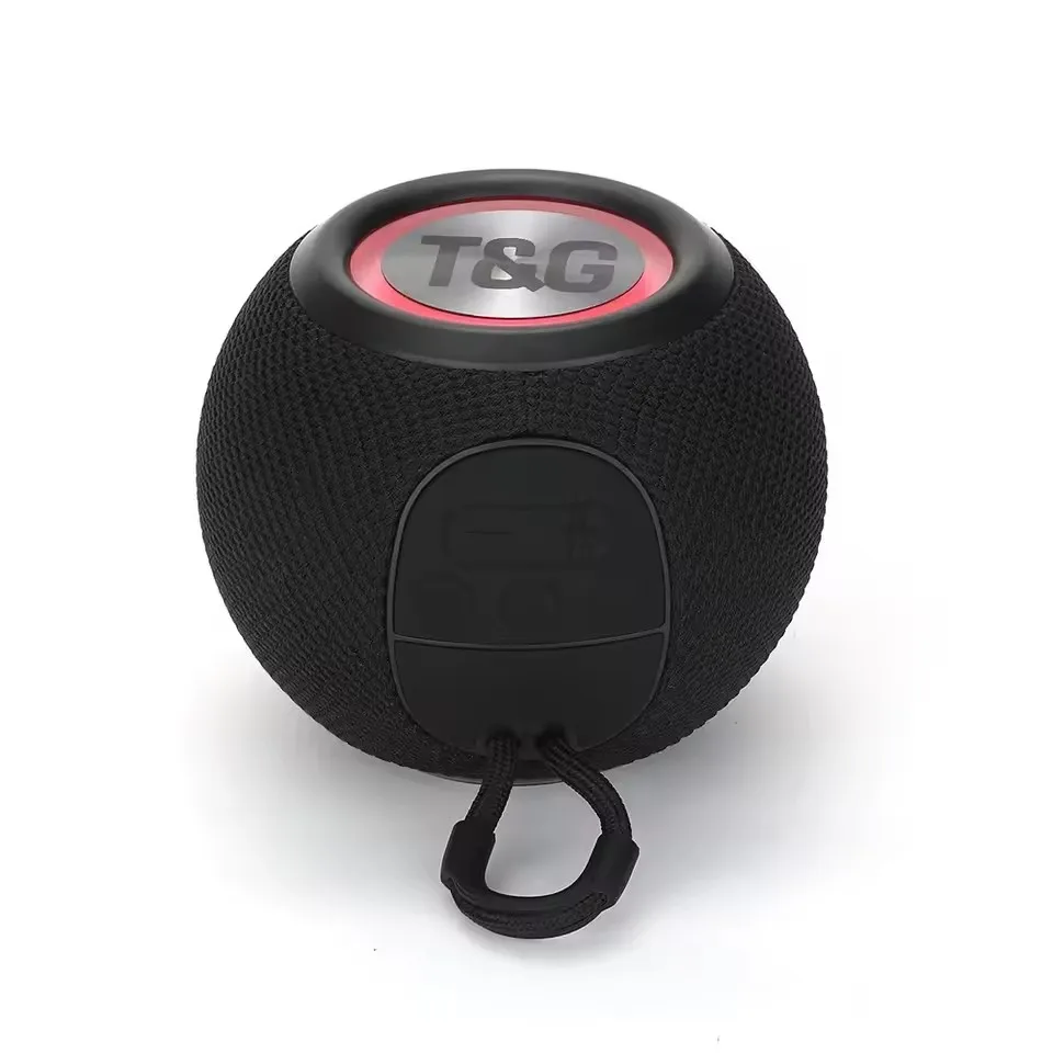 

T&G TG337 Bluetooth Speaker Portable TWS Wireless Mini Bass Boombox LED Loudspeaker IPX7 Outdoor Music Player Support BT AUX FM