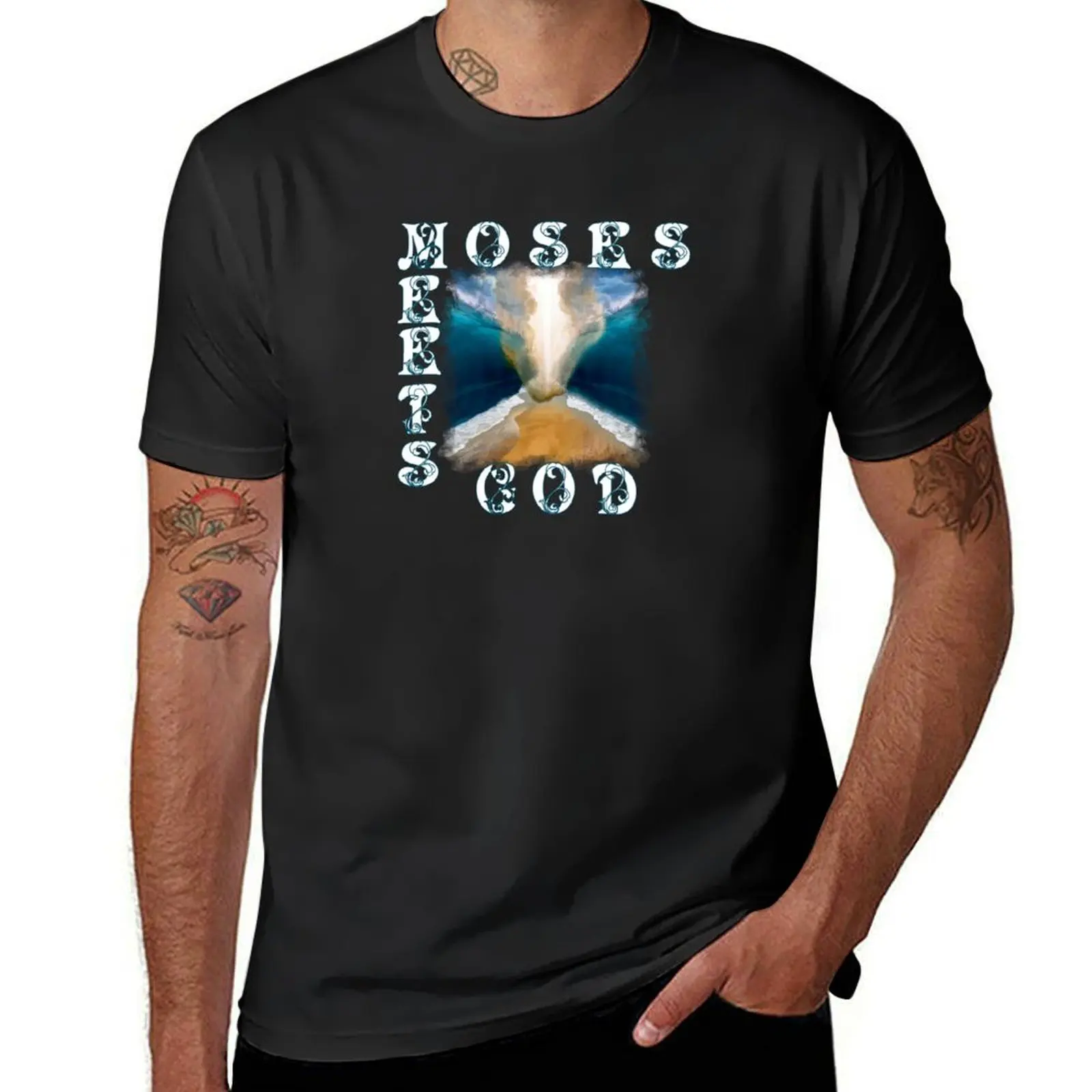 

Moses Meets God Parting of the Red Sea Miracle T-Shirt gifts for boyfriend shirts graphic graphic shirts mens designer clothes