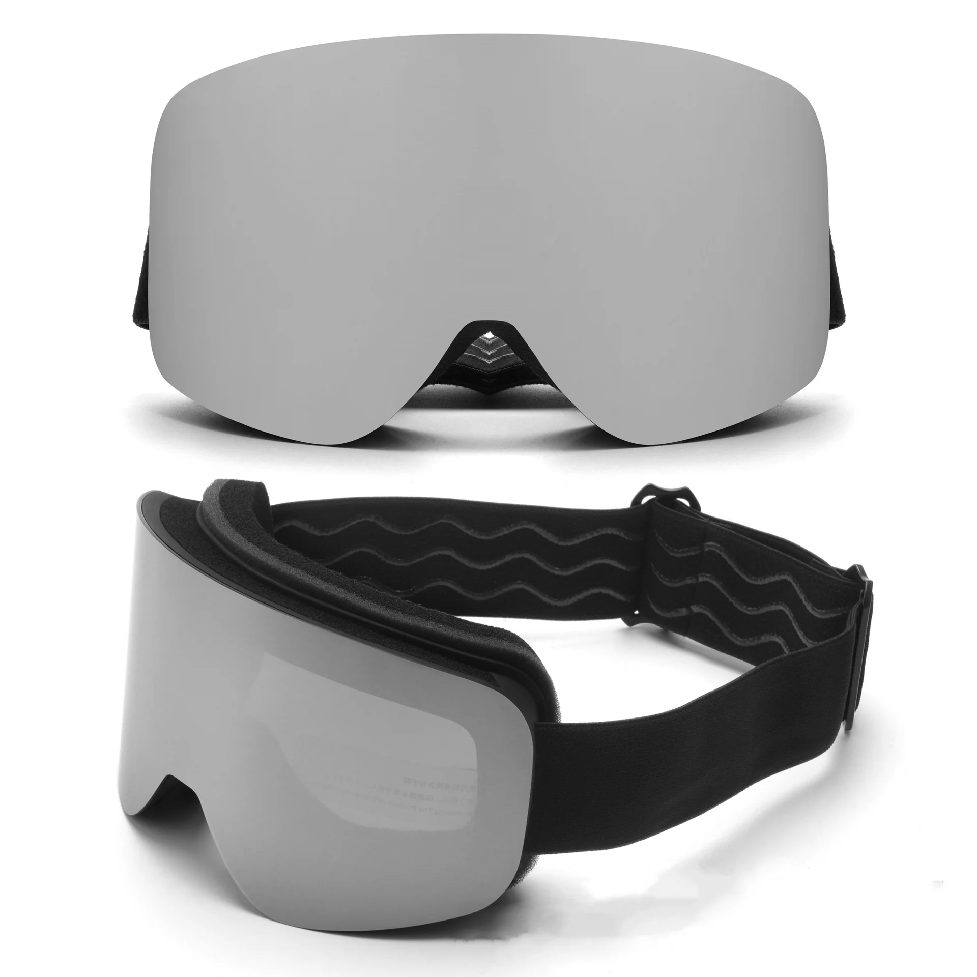 Unisex HD Snow Goggles Double Layer Anti-Fog Wind Resistant UV400 Skiing Goggles for Ski Slope, Snowboard and Ice Skating
