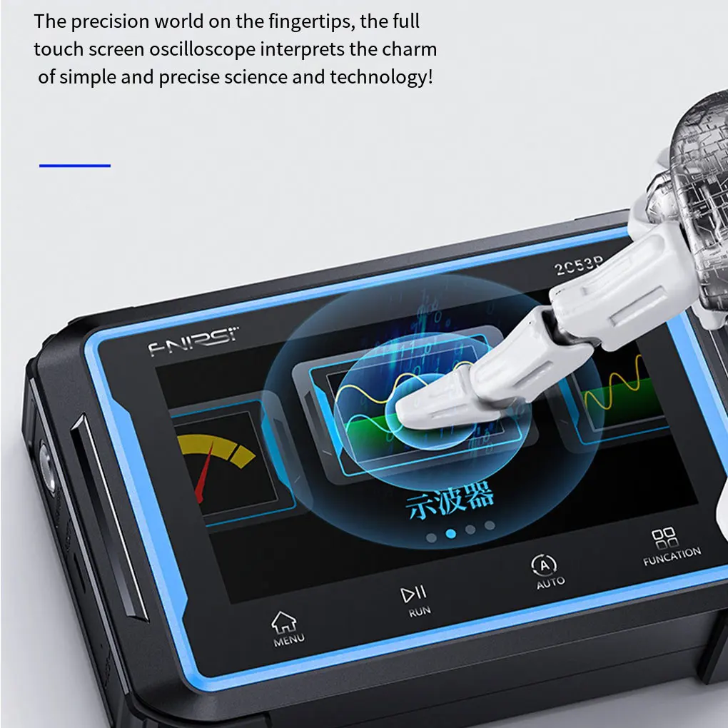 FNIRSI 2C53P Touch Screen Digital Oscilloscope+Multimeter+Signal Generator 3IN1 Dual Channel 50MHZ Automatic Osciloscópio Tools