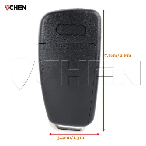 Sunshine 315/433Mhz fjärrnyckel för Audi Q7 B7 Q3 A3 TT A2 A8 A6 A6L A4 S5 C5 C6 B6 A4L A5 Q5 S RS S18X0837220 8P0837220D ID48 8 best sales Audi A3-nyckel - №4