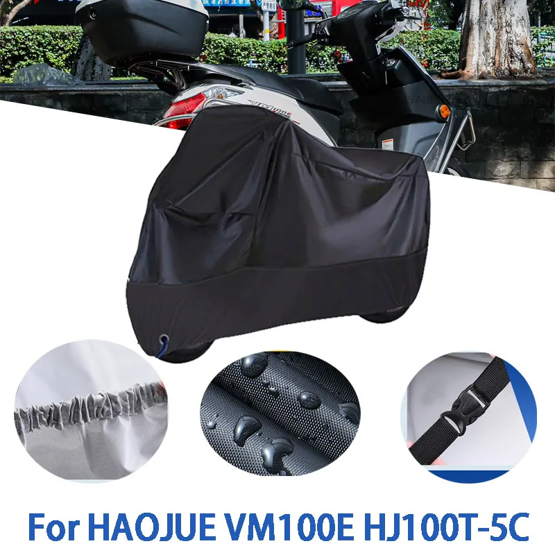 

Motorcycle Full Covers For HAOJUE VM100E HJ100T-5C Car Outdoors Sun Protection Dust No Ear Thickened Oxford Clothcover