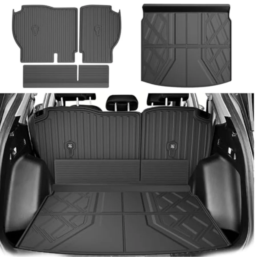 

Cargo Liner Fit for Honda CRV 2023-2025 2026 All Models Include Hybrid - Cargo Mat (Upper Deck) with Back Seat Protectors All-W