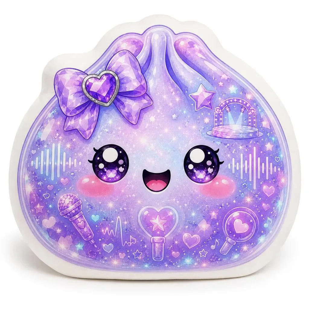 Dumpling Bao Kawaii Blumenförmiges Kissen Unregelmäßiges Stoffkissen Wohndekor Geschenk Schlafzimmer Sofa Dekorativ