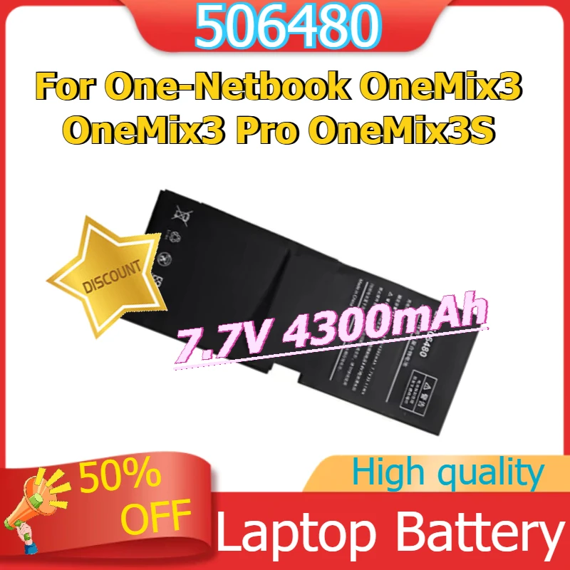 

506480 Battery for One-Netbook OneMix3 OneMix3 Pro OneMix3S Laptop Battery 7.7V 4300mAh