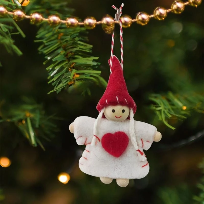 10 Pcs Dolls Ornaments Small Pendant Christmas Tree Hanging Decorations