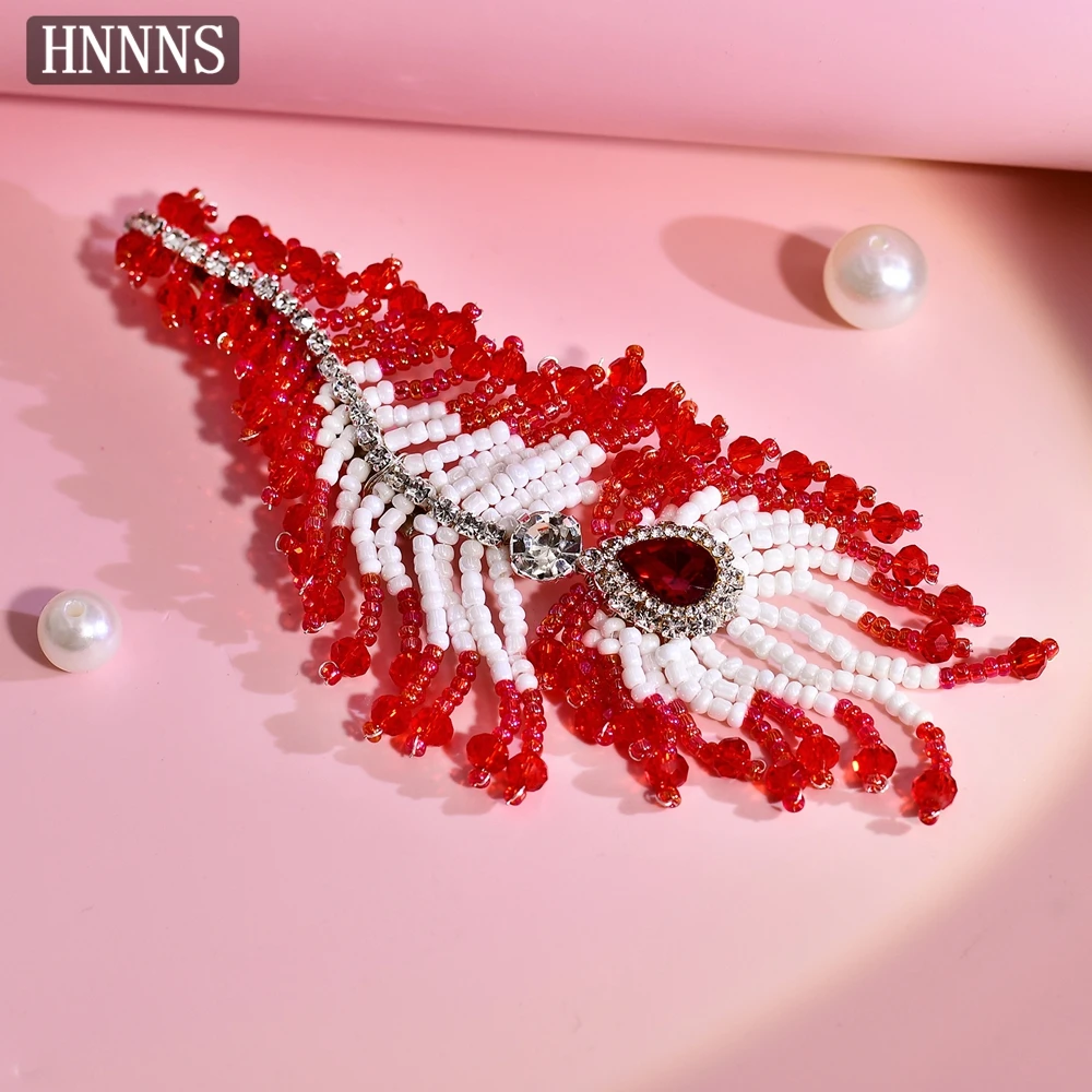 YouLaPan Bridal Wedding Headbands Handmade Bead Weaving Simulated Feathers Exquisite Ladies' Dance Party Hair Accessories YXA213