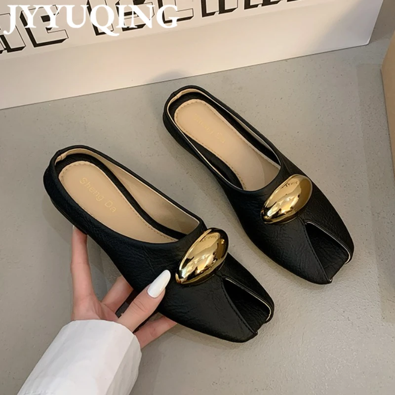 

New Summer Women Flats Slippers Fashion Sandals 2025 Casual Slingback Shoes Designer Woman Mules Shoes Trend Party Sandalias